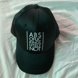 Black Stylish Baseball cap “Abso-fucking-Lutely Not”